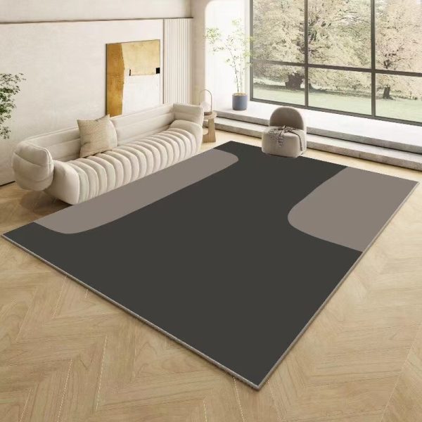 Simple circle velvet petty bourgeoisie living room rug