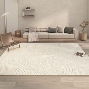 Roman pattern simple line design living room rug
