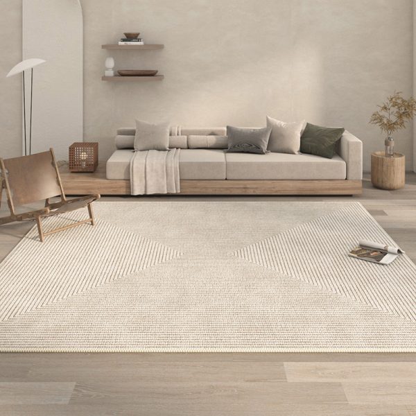 Roman pattern simple line design living room rug