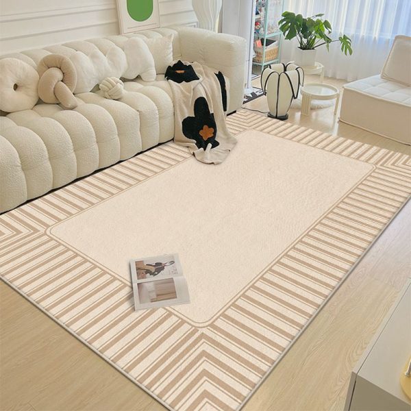 Simple Design Faux Cashmere Comfortable Soft Living Room Rug