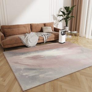 Nordic simple gray easy-care skin-friendly living room rug