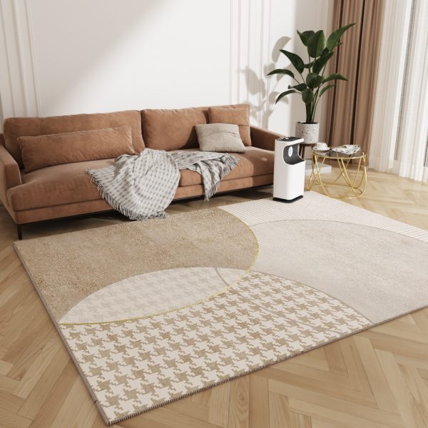 Nordic simple gray easy-care skin-friendly living room rug