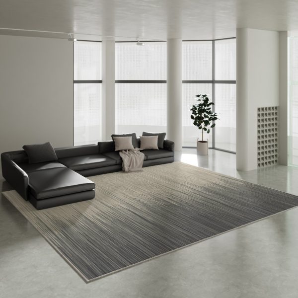 Nordic simple gray easy-care skin-friendly living room rug