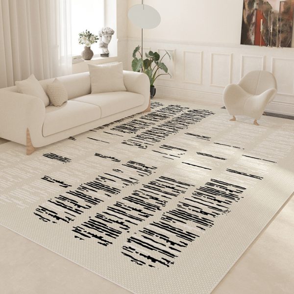 Nordic light brown warm non-pilling living room rug
