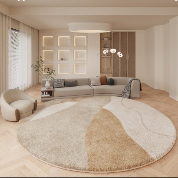 Nordic simple line geometric living room carpet non-slip soft