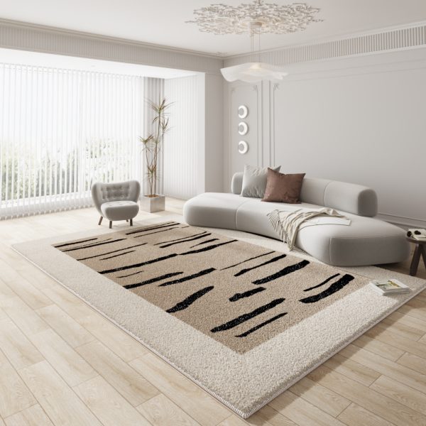 French simple light luxury imitation cashmere living room carpet skin-friendly