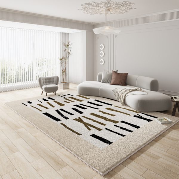 French simple light luxury imitation cashmere living room carpet skin-friendly