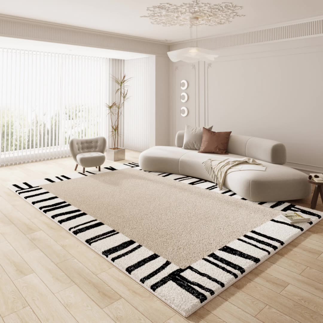 French simple light luxury imitation cashmere living room carpet skin-friendly