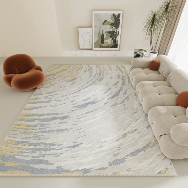 Nordic ins style high-level reflection ripple living room carpet