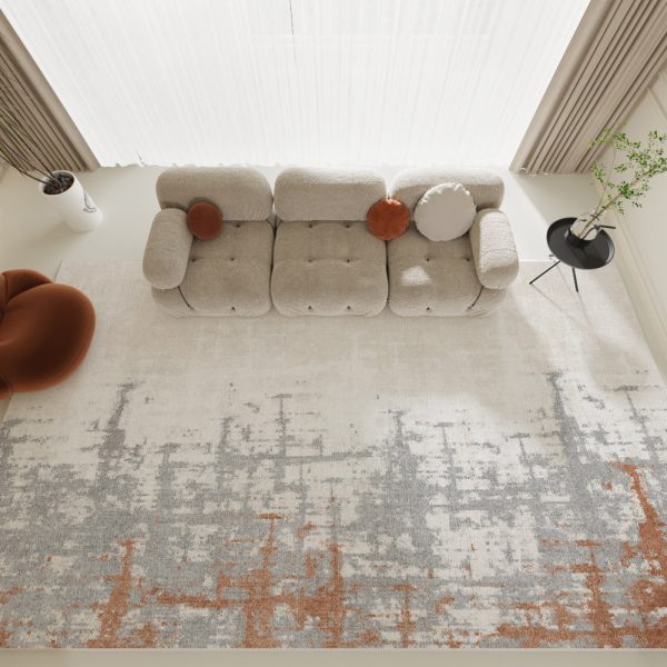 Nordic ins style high-level reflection ripple living room carpet