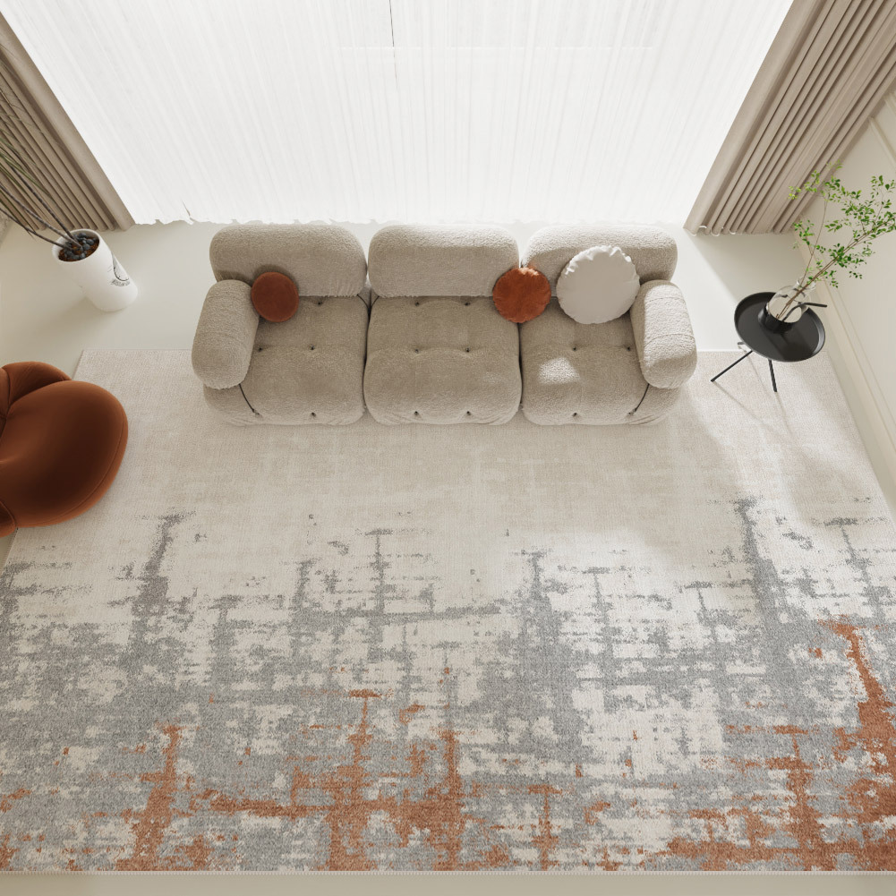 Nordic ins style high-level reflection ripple living room carpet
