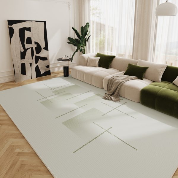 French fresh green simple mountain color living room carpet