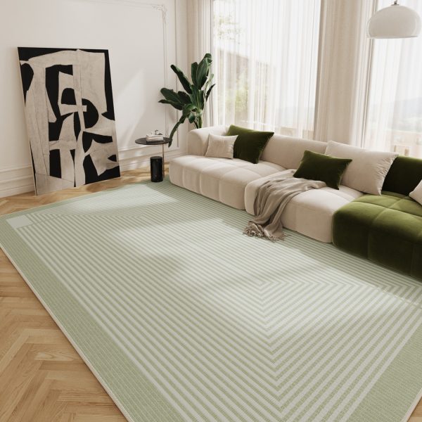 French fresh green simple mountain color living room carpet