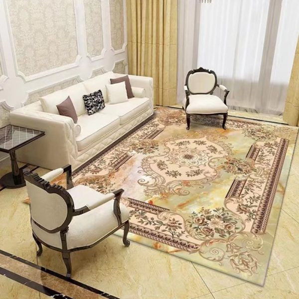 European style villa luxury and comfortable living room carpet