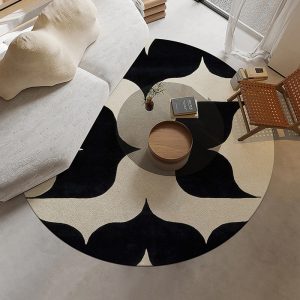 French round light luxury comfortable warm living room rug