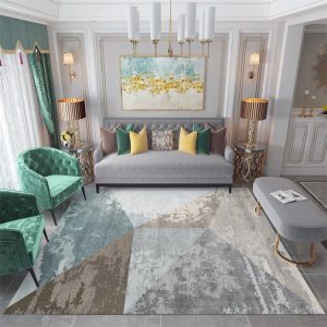 Nordic modern light luxury high-density plush soft living room carpet