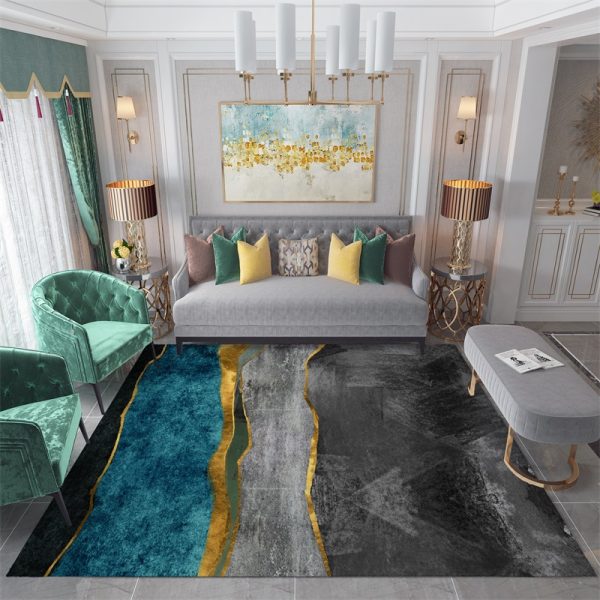 Nordic modern light luxury high-density plush soft living room carpet