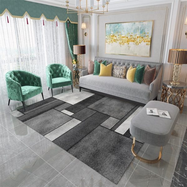Nordic modern light luxury high-density plush soft living room carpet