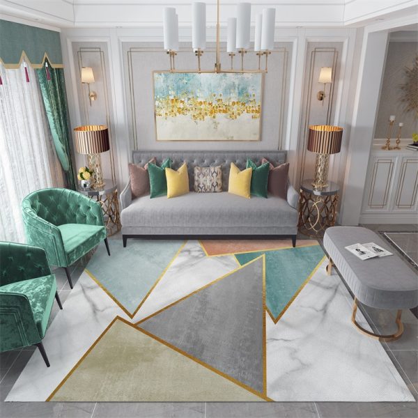 Nordic modern light luxury high-density plush soft living room carpet