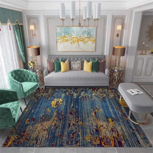 Nordic modern light luxury high-density plush soft living room carpet