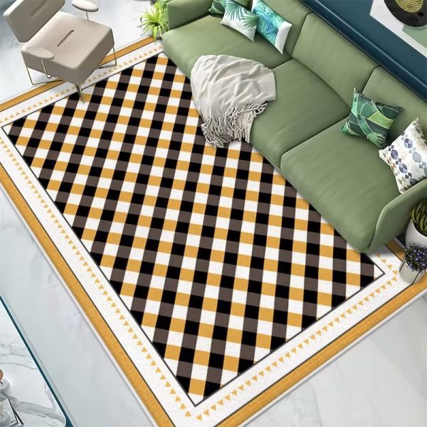 Nordic Simple and Comfortable High Resilience Pile Living Room Rug