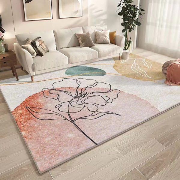 Fashion light luxury boutique non-slip absorbent living room carpet