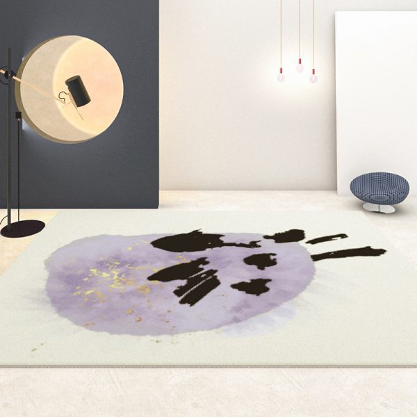 Simple wabi-sabi style gentle style comfortable and soft living room carpet