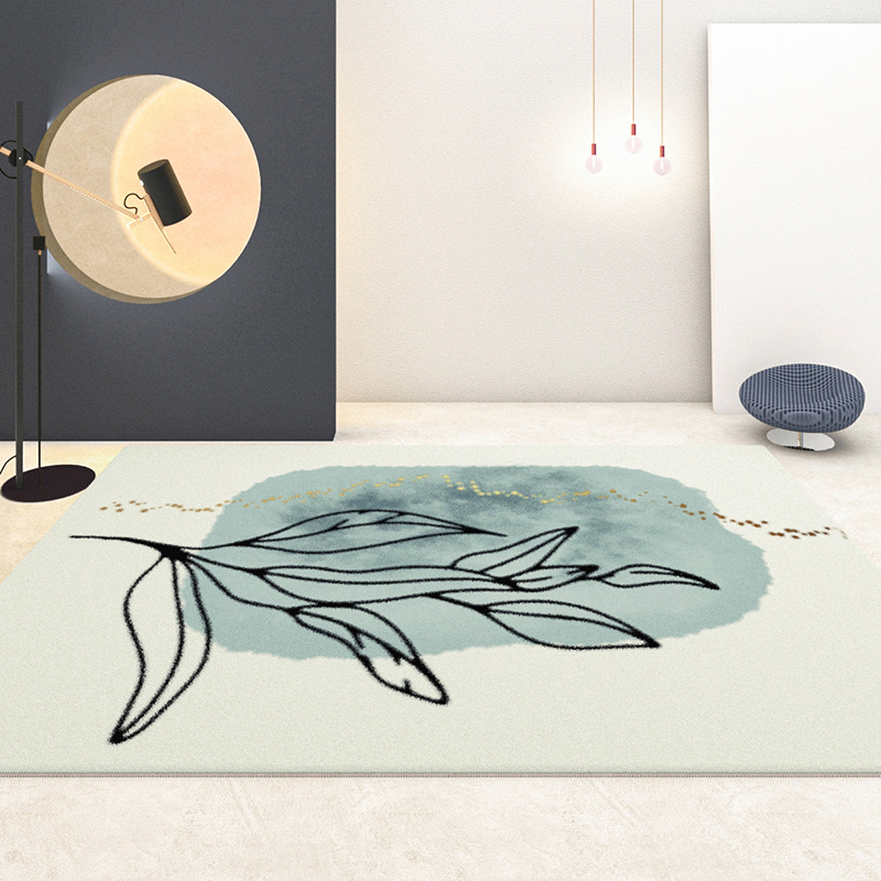Simple wabi-sabi style gentle style comfortable and soft living room carpet