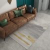 Simple cashmere-like waterproof and moisture-resistant living room rug