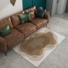 Simple cashmere-like waterproof and moisture-resistant living room rug