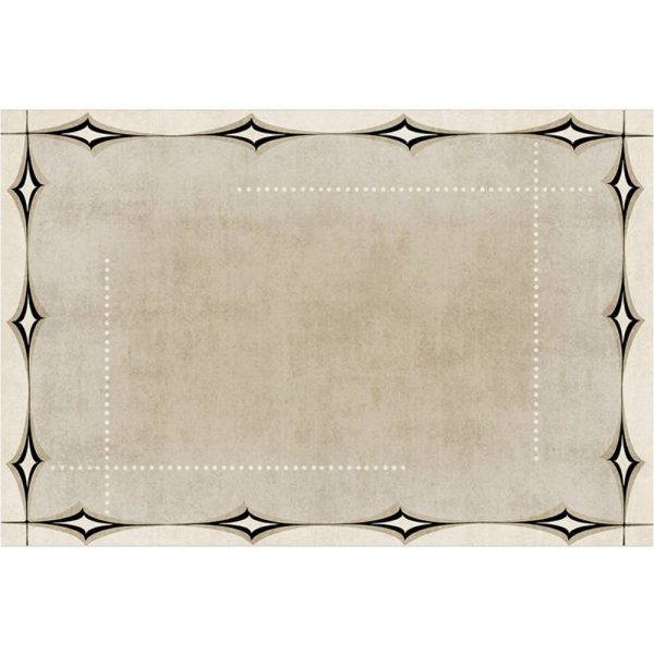 Modern abstract painting lines Wabi-sabi style imitation mink velvet living room rug
