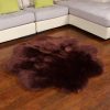 Plush Plum Blossom Shape Faux Cashmere Living Room Rug