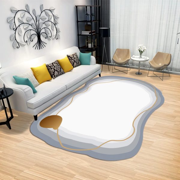 Modern lines simple Nordic style living room rug