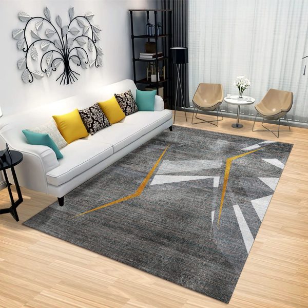 Modern lines simple Nordic style living room rug