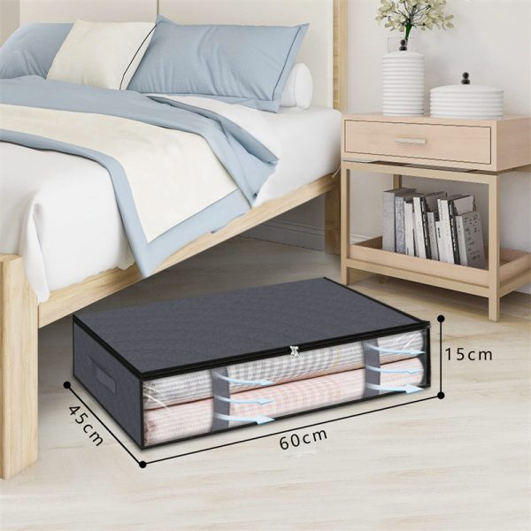 3 Pack Foldable Blanket Storage Bags