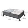 2 Pack Under Bed Storage Frame with Wheels