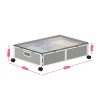 2 Pack Under Bed Storage Frame with Wheels