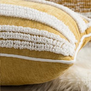 Boho Style Nordic Geometric Plush Pillow Cover