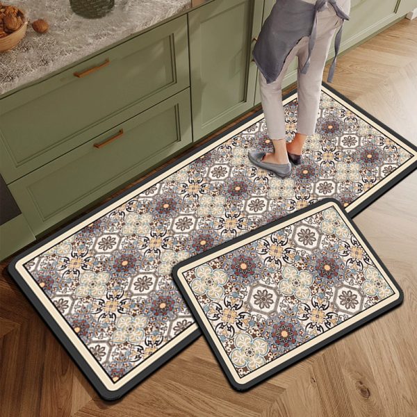 Marble Kitchen Mat Set