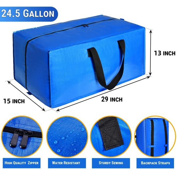4 Pack Moving Boxes Heavy Duty Extra Large Storage Bags