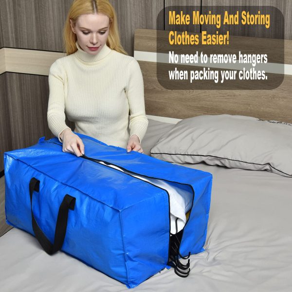4 Pack Moving Boxes Heavy Duty Extra Large Storage Bags