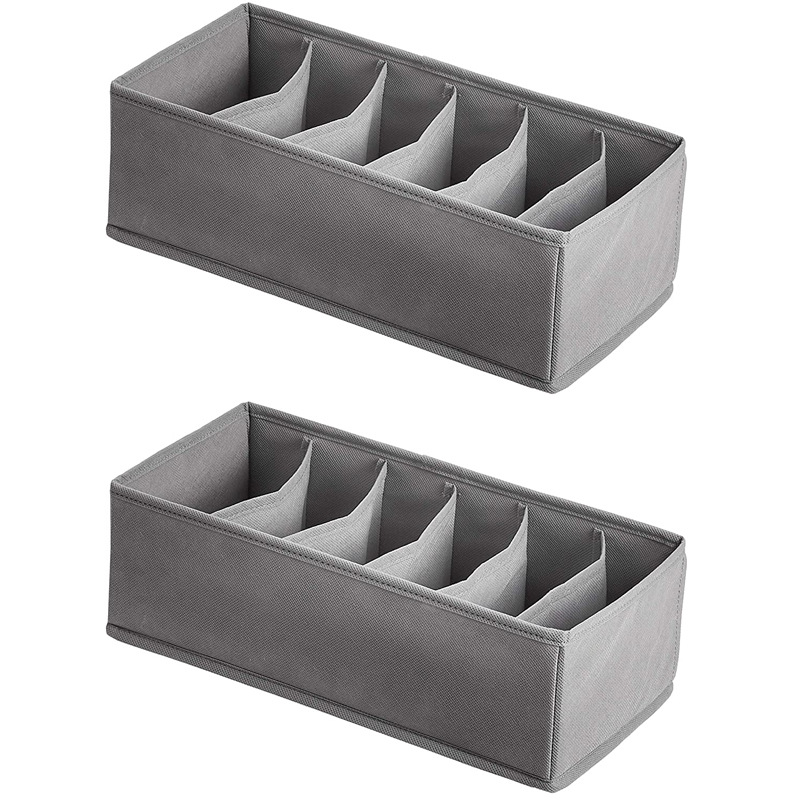 2 Pack Amazon Basics Underwear Dresser Storage Boxes