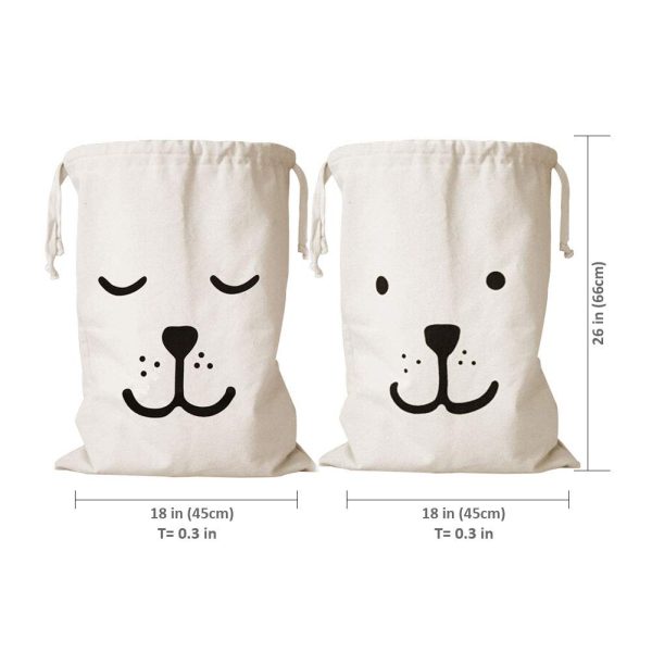 Canvas Duffle Storage Heavy Basket Laundry Bag