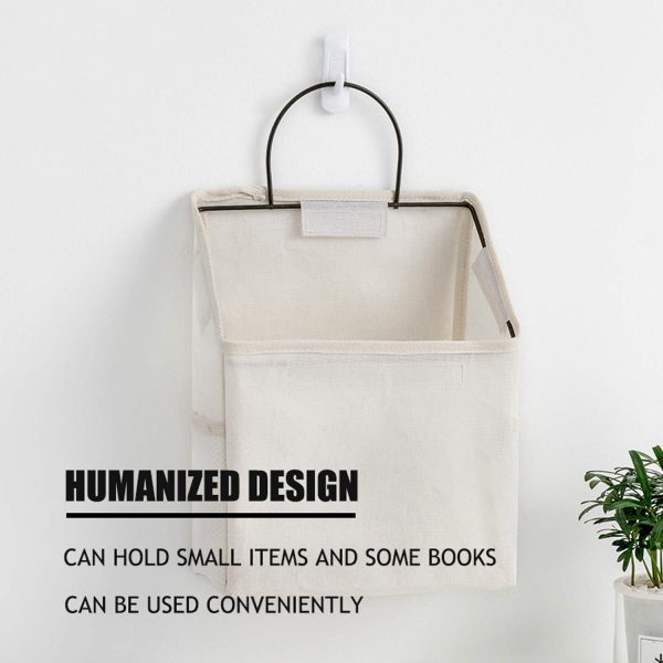 2 Pack Wall-Hanging Storage Basket Bag