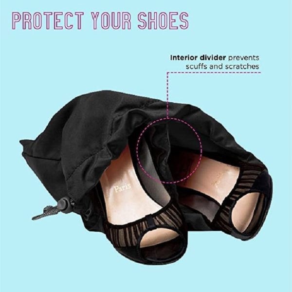 Double Band Protects Footwear And Luggage Interior Divider Shoe Storage Bag