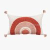 Bohemian Velvet Pillow - Nordic Vintage Style Tassel Trim