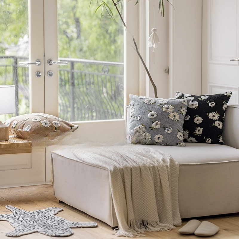 Floral Pillow Cover - Fresh Accent for Interiors