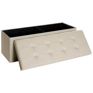 Folding Storage Ottoman Bench