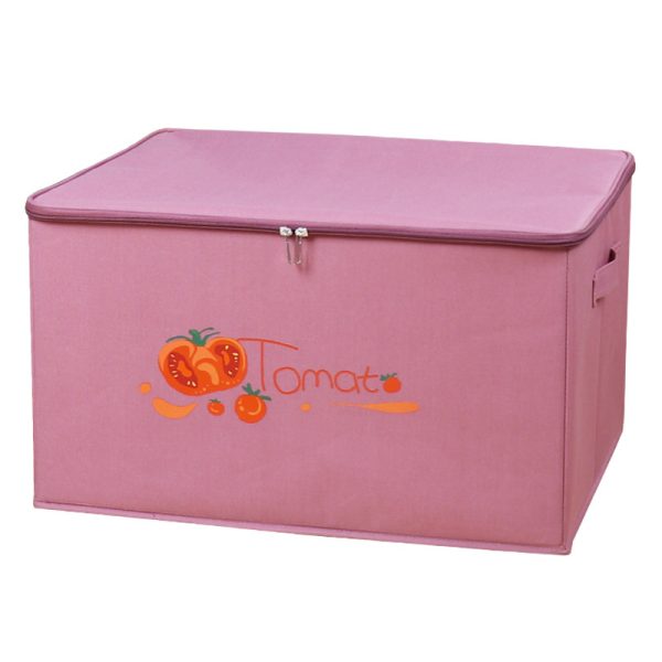 Oxford Fabric Cloth Storage Box with Zipper - Children's Toy Organizer and Car Storage Bin