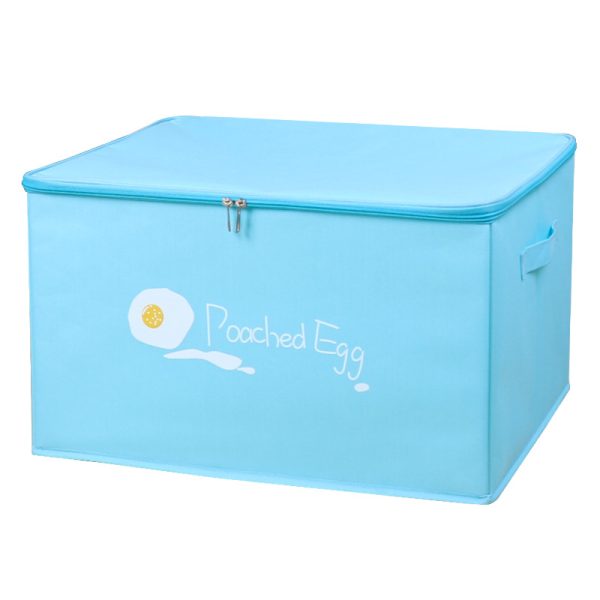 Oxford Fabric Cloth Storage Box with Zipper - Children's Toy Organizer and Car Storage Bin